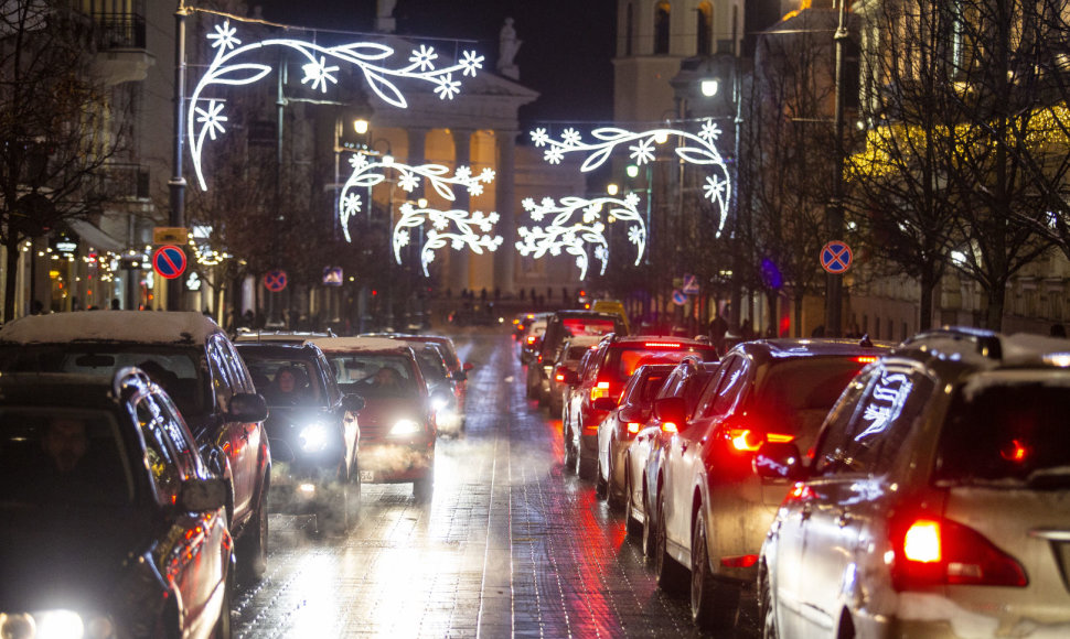 Prieššventinės eismo spūstys sostinėje