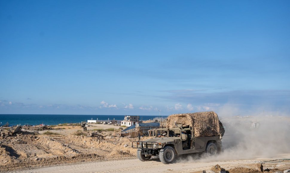 Israeli soldiers in the Gaza Strip