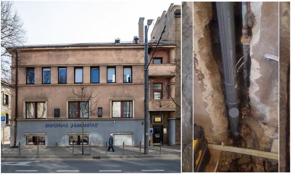 Bėgančios nuotekos niokoja gražuolį tarpukario modernizmo pastatą