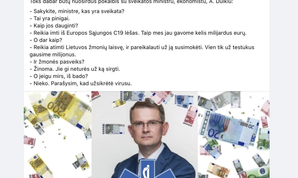 Sugalvotas interviu su sveikatos apsaugos ministru Arūnu Dulkiu