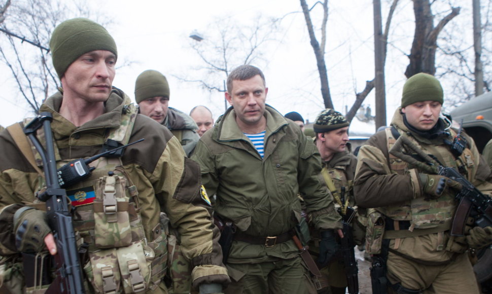 Donecko teroristų vadeiva Aleksandras Zacharčenka
