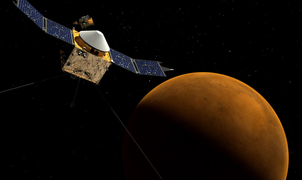 Taip turėtų atrodyti Marso atmosferą tirsiantis MAVEN