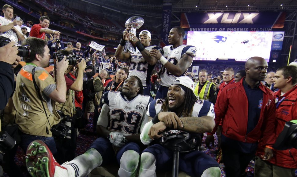 „Super Bowl“ rungtynės tarp Naujosios Anglijos „Patriots“ ir Sietlo „Seahawks“