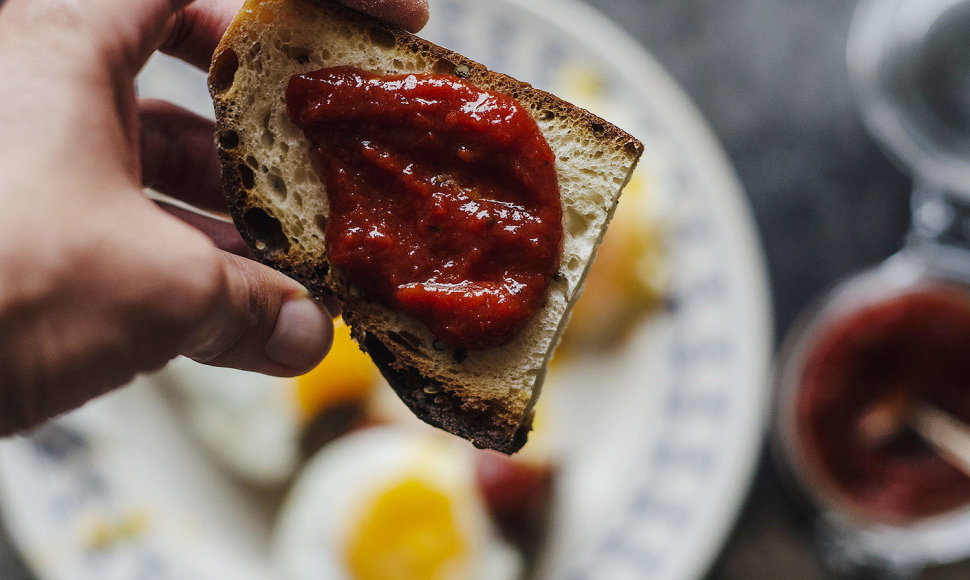 Pomidorų džemas su rūkyta paprika ir kuminu