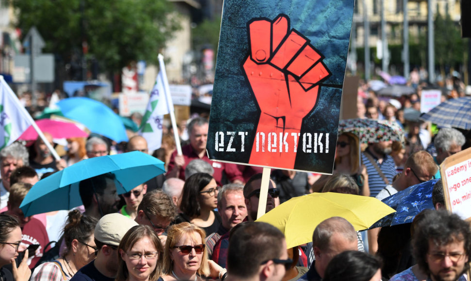 Protestas Budapešte