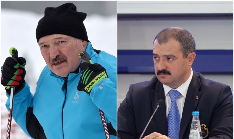 Aleksandras Lukašenka – Baltarusijos olimpinio komiteto  prezidentas, jo sūnus Viktoras Lukašenka (dešinėje) – pirmasis viceprezidentas.