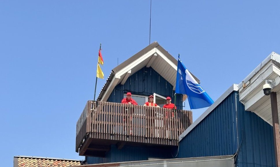 II Melnragės gelbėtojų stotį papuošė Mėlynoji vėliava