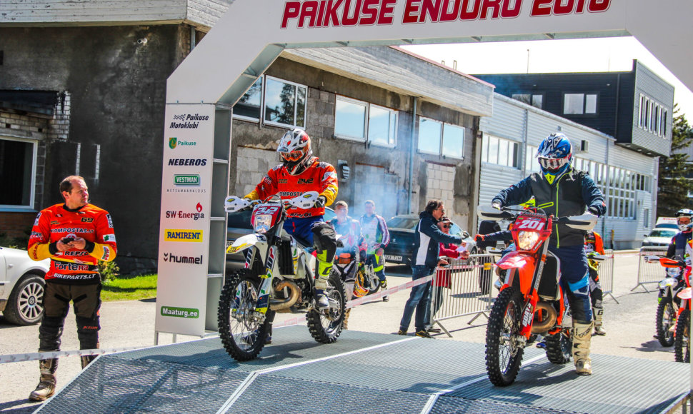 Enduro taurės varžybos Paikusėje, Estijoje