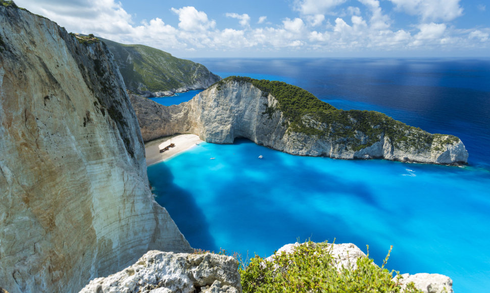 Navagio paplūdimys Zakinto saloje, Graikijoje