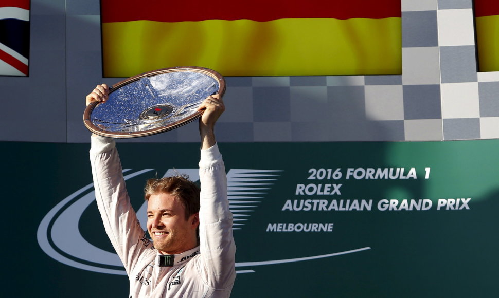 Nico Rosbergas triumfavo Australijoje