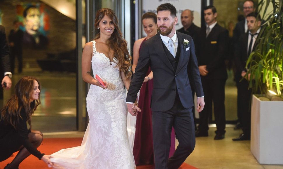 Lionelis Messi ir Antonella Roccuzzo