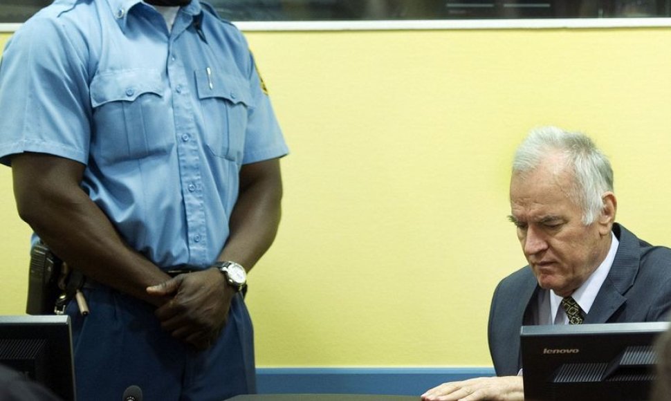 Ratko Mladičius teisme