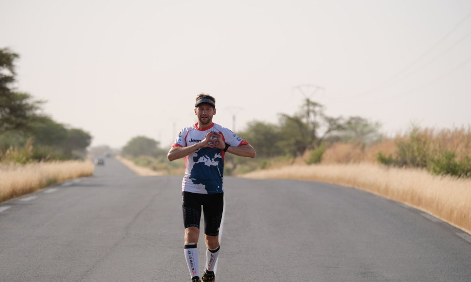 Dakaras–Vilnius bėgte: Aidas Ardzijauskas įveikė 3 000 km