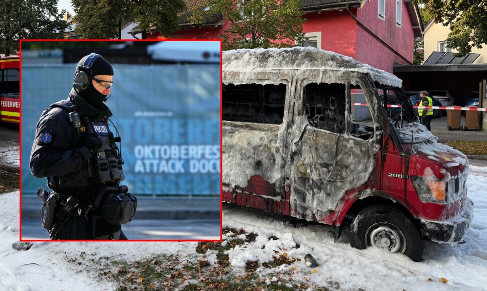Policija ir gaisras Miunchene