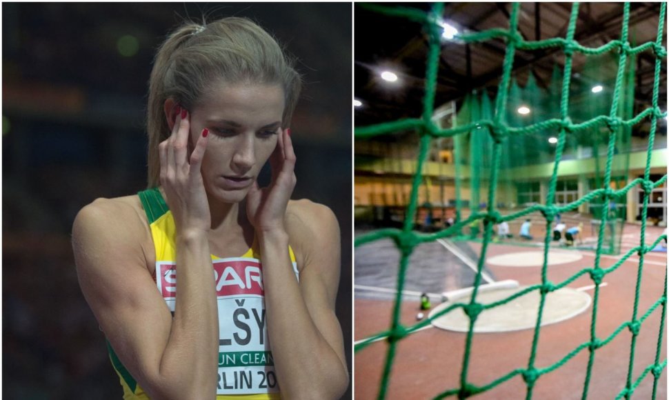 Airinė Palšytė sukrėsta dėl incidento Vilniaus lengvosios atletikos maniežo rutulio stūmimo sektoriuje.