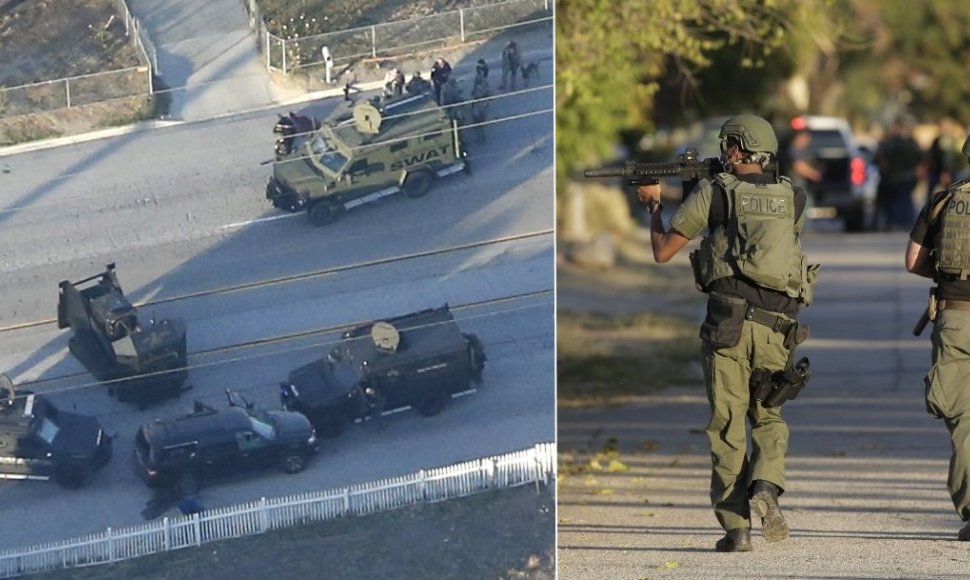 Po šaudynių Kalifornijoje nukauti du įtariamieji