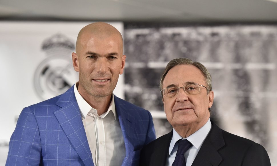 Zinedine'as Zidane'as ir Florentino Perezas