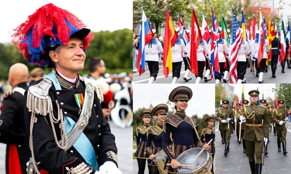 Gedimino prospektą drebino NATO orkestrų garsai