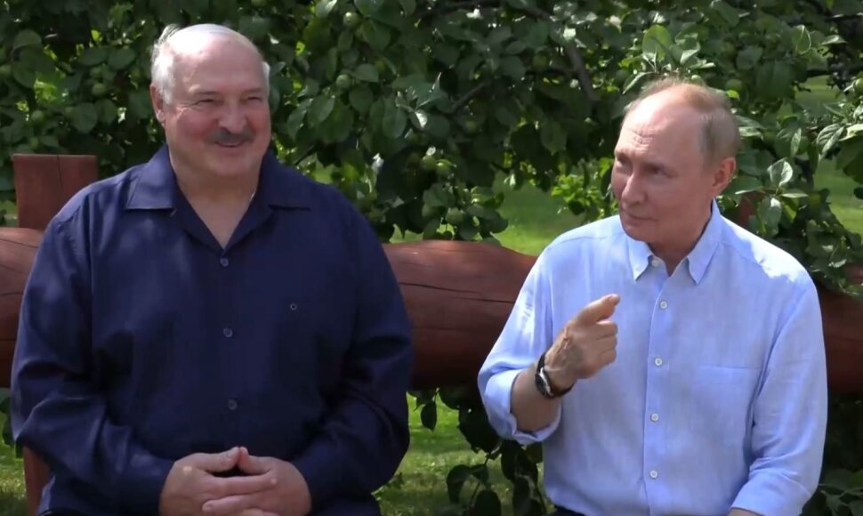 Aliaksandras Luka&scaron;enka ir Vladimiras Putinas