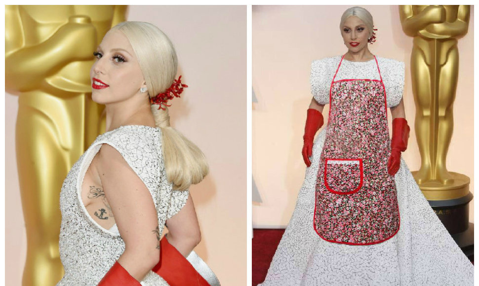 Lady Gagos įvaizdis „Oskaruose“ kaip mat sulaukė parodijų internete