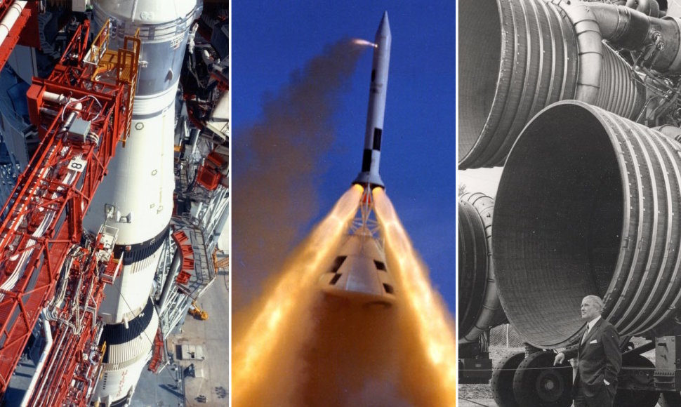 Raketa „Saturn V“ nugabeno žmones į Mėnulį.