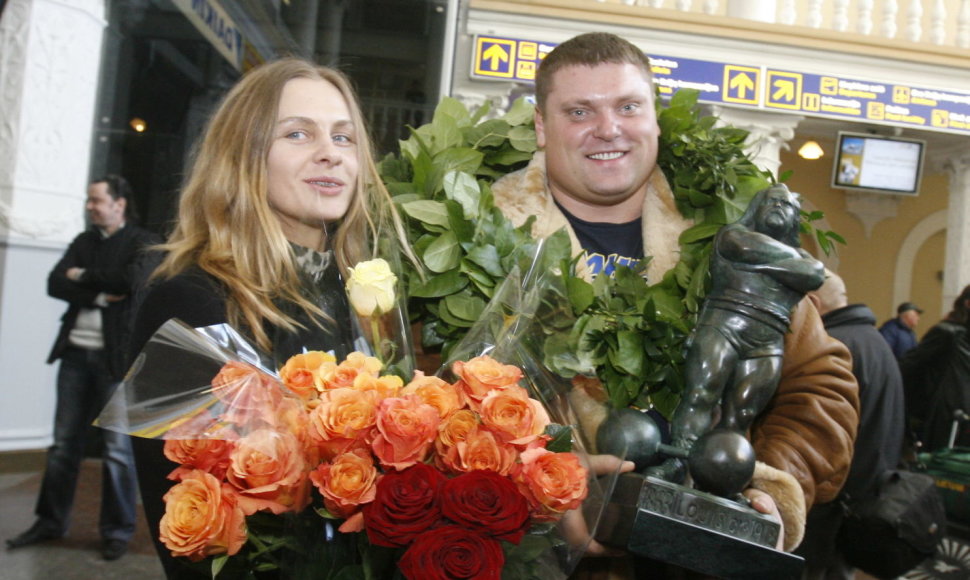 Žydrūnas Savickas ir Jurgita Vorobjovaitė 2008 metais