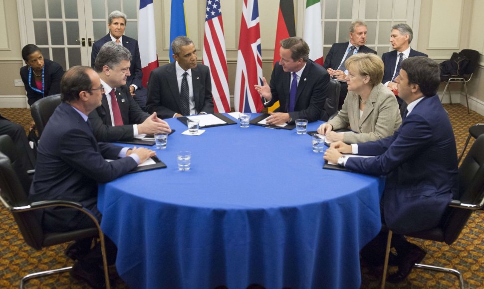 Petro Porošenkos susitikimas su Vakarų šalių lyderiais.