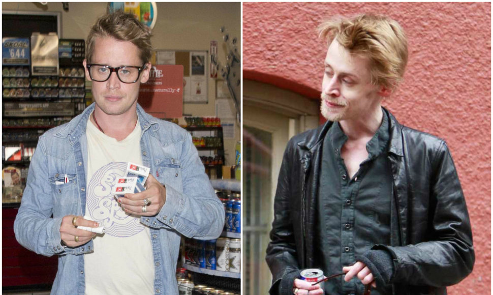 Taip Macaulay Culkinas atrodo šiandien ir 2012 metais (dešinėje)