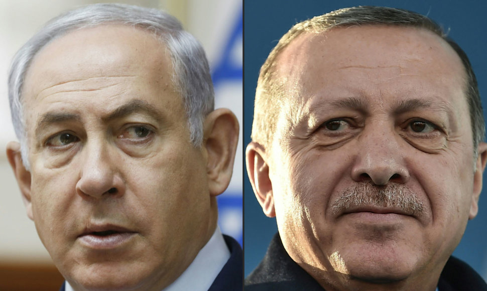 Benjaminas Netanyahu ir Recepas Tayyipas Erdoganas