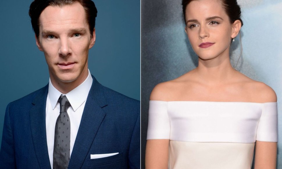 Benedictas Cumberbatchas ir Emma Watson