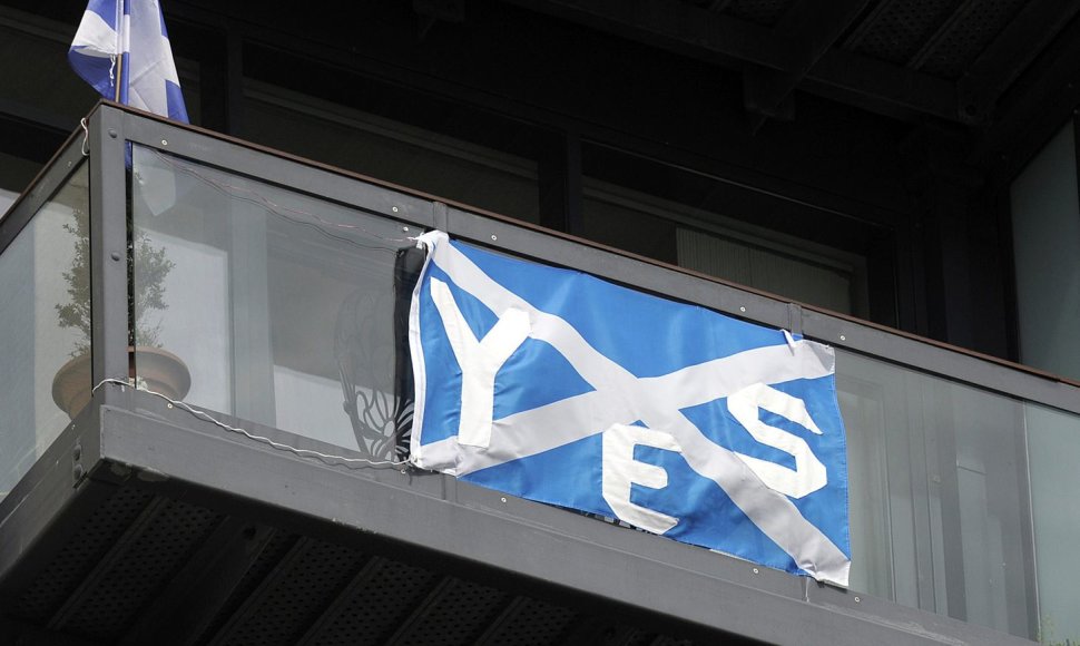 Škotijos nepriklausomybės rėmėjo vėliava