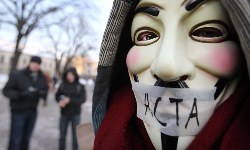 Protestai dėl ACTA sutarties praeitais metais vyko ir Lietuvoje