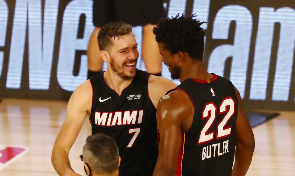 Goranas Dragičius ir Jimmy Butleris veda „Miami Heat“ į pergales.