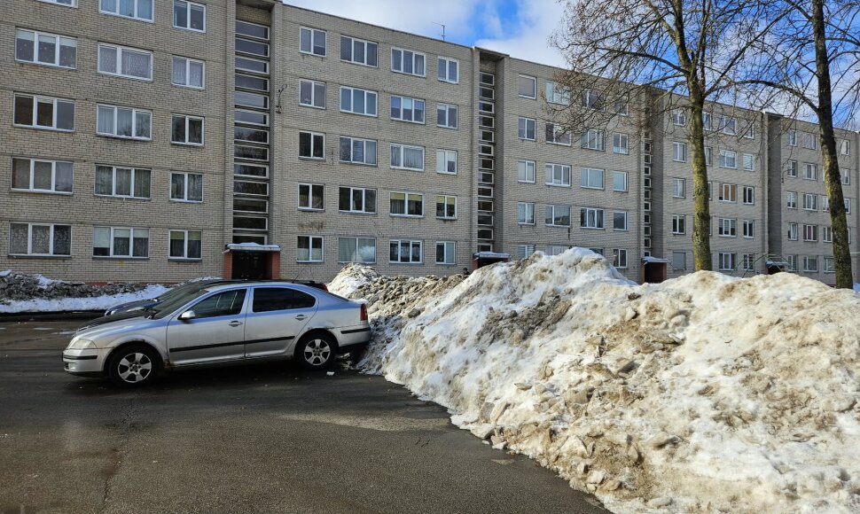 Sniego kalnai Panevėžyje