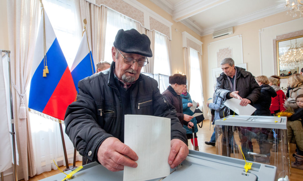 Prezidento rinkimai Rusijos ambasadoje Lietuvoje