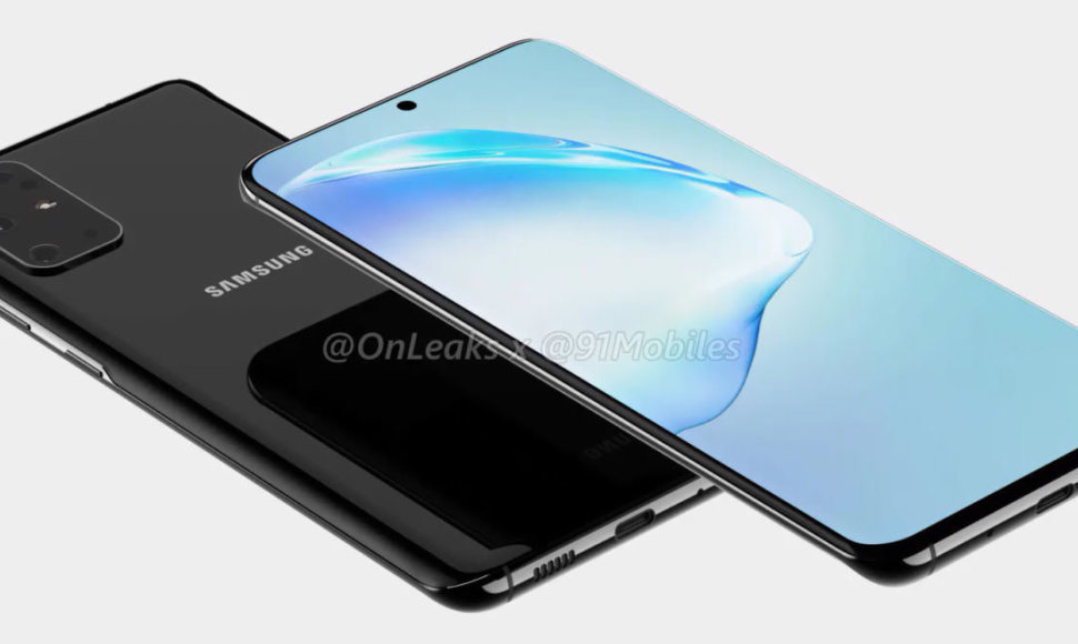 Nutekėjusi „Samsung Galaxy S11“ dizaino nuotrauka