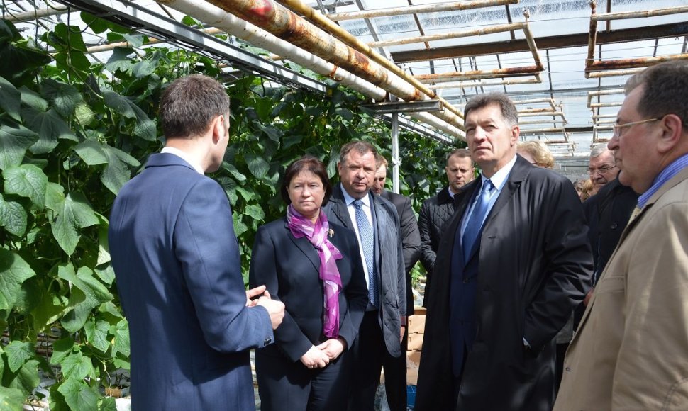 Ministras Pirmininkas Algirdas Butkevičius ir žemės ūkio ministrė Virginija Baltraitienė apsilankė naujojoje Elektrėnų komplekso biokuro katilinėje.