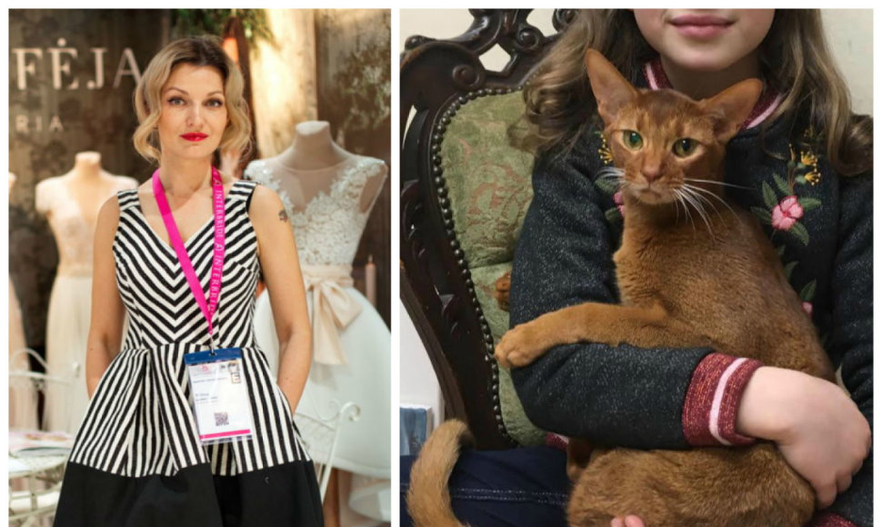 Viktorija Jakučinskaitė ir jos katinas Hemingvėjus
