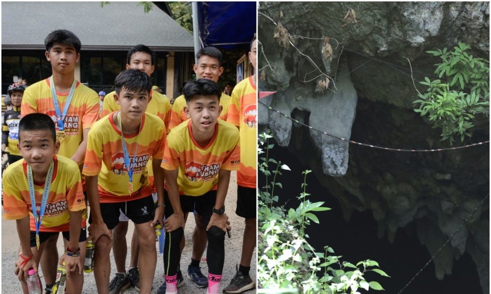 „Laukinių šernų“ futbolo komanda minėjo išgelbėjimo iš užtvindyto urvo Tailande metines.