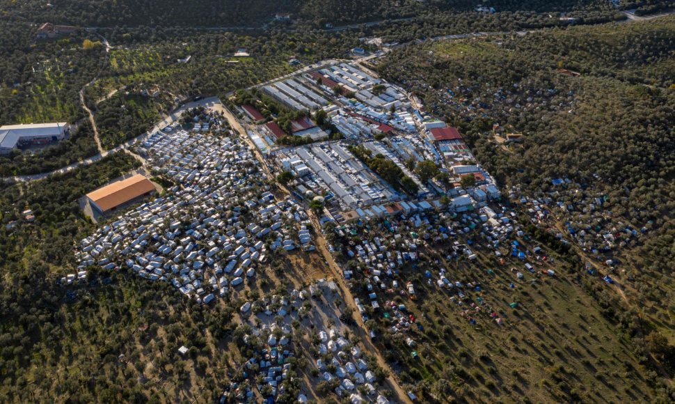 Migrantų stovykla Lesbo saloje