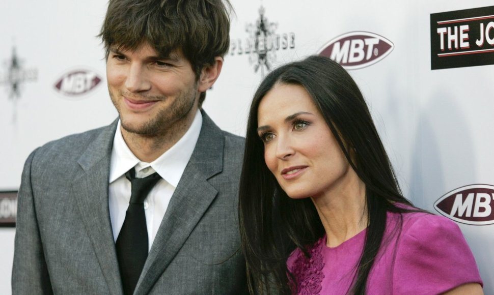 Ashtonas Kutcheris ir Demi Moore