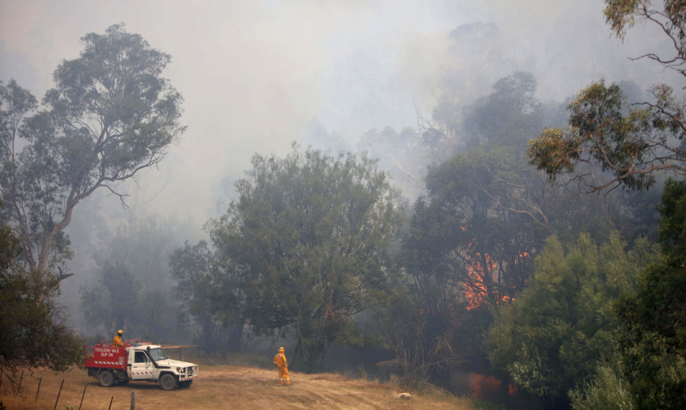 Australijoje suvaldytas milžiniškas gaisras