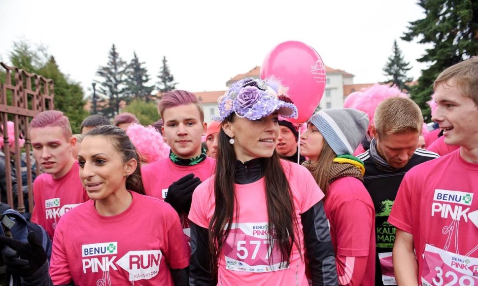 Rasa Drazdauskaitė „Pink Run su BENU“ bėgime