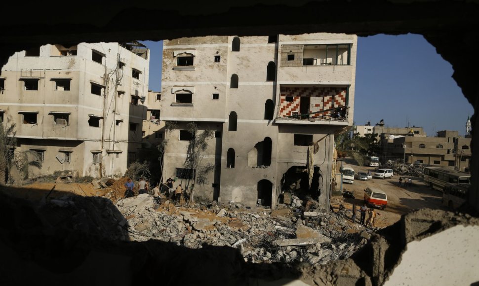 Izraelio oro atakos padariniai Gazos Ruože