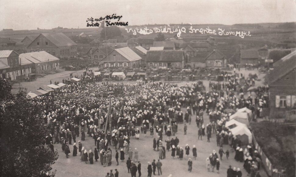 Kavarsko turgaus aikštė, 1930 m., Nacionalinis M. K. Čiurlionio dailės muziejus, CC BY-NC-ND