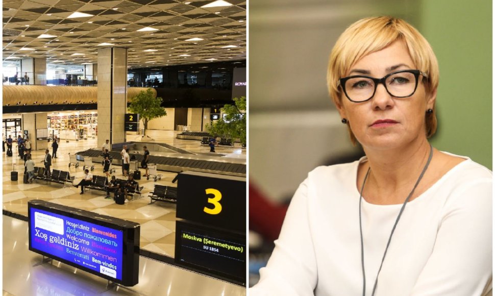 Dėl rūko Baku įstrigusi J.Šiugždinienė visą naktį negalėjo palikti oro uosto