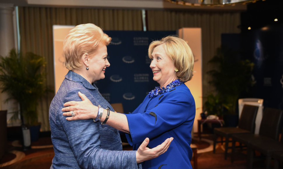 Dalia Grybauskaitė ir Hillary Clinton
