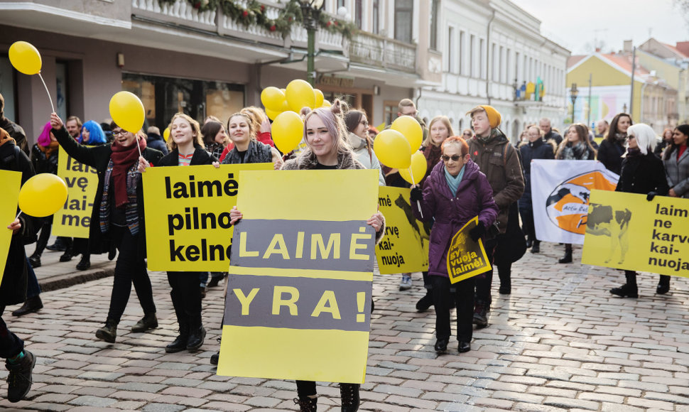 Kaune buvo švenčiama Tarptautinė laimės diena