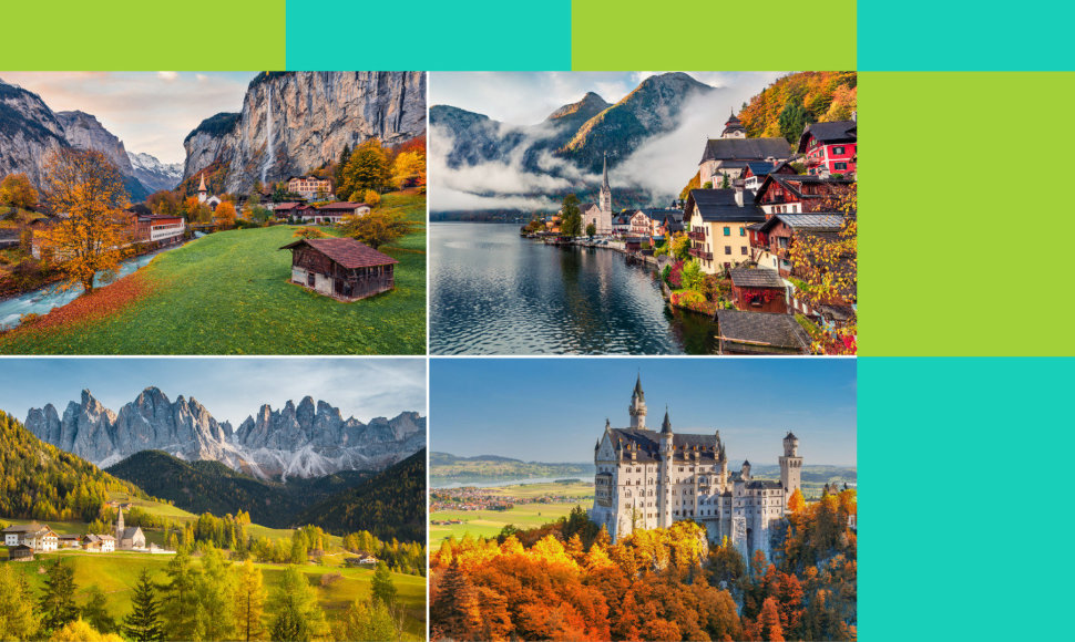 Vietos Europoje, kuriose galima padaryti įspūdingiausias rudens nuotraukas