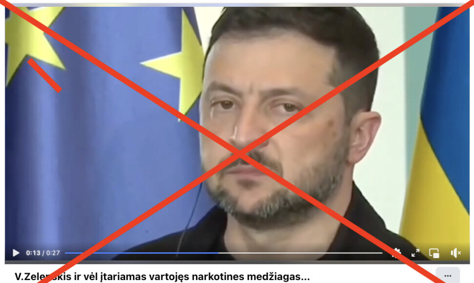 Volodymyras Zelenskis narkomanu ir panašiai vadinamas nuo Rusijos plataus masto invazijos pradžios ir dar ilgiau, bet tai tėra propagandos mėgstamas gandas